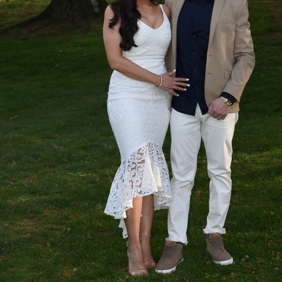 JAUS LIANA MIDI DRESS - WHITE - Picture 4 of 9